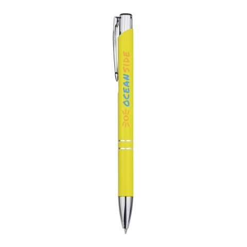 Moneta Druckkugelschreiber aus Aluminium mit Klickmechanismus Standard | gelb | ohne Werbeanbringung | Nicht verfügbar | Nicht verfügbar