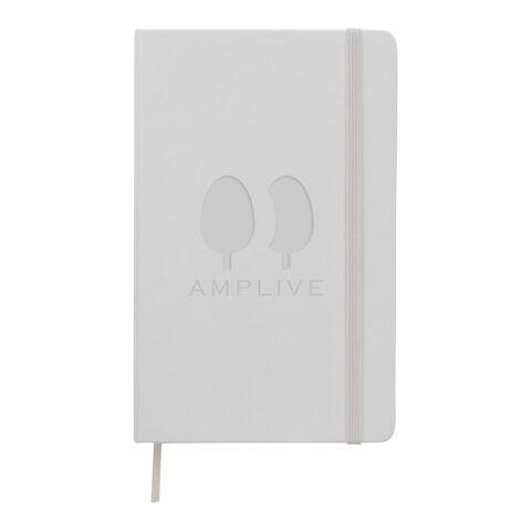 Mitarbeitergeschenk Moleskine Classic Notizbuch L – weiss – mit Logo geprägt 13x21 cm liniert hochwertiges Firmengeschenk für die Büroausstattung