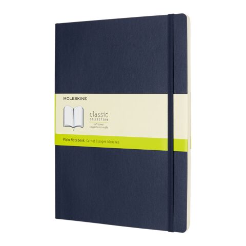 Firmengeschenk Moleskine Classic Softcover Notizbuch XL – saphir – mit Logo bedruckt 48h Express-Druck für Meetings & Konferenzen