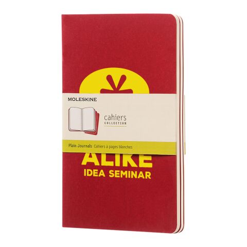 Moleskine Cahier Journal L – blanko Standard | Cranberry rot | ohne Werbeanbringung | Nicht verfügbar | Nicht verfügbar