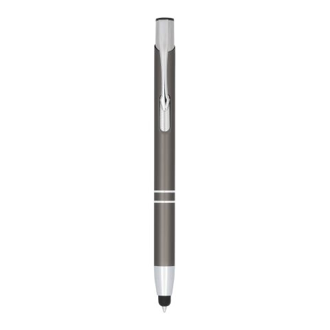 Moneta Kugelschreiber mit Metall Touchpen Standard | silber-grau | ohne Werbeanbringung | Nicht verfügbar | Nicht verfügbar