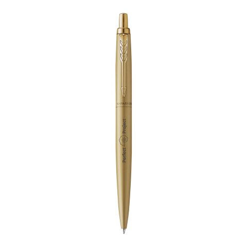 Werbeartikel Parker Jotter einfarbiger XL Kugelschreiber – gold – mit Logo bedruckt