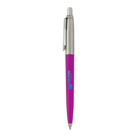 Werbeartikel Kugelschreiber Parker Jotter Recycled – magenta – 48h Express-Logodruck, recycelter Kunststoff, 3500-5500m, nachhaltiges Schreibgerät