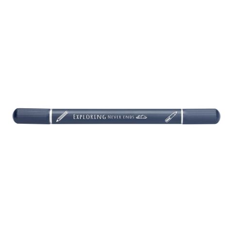 Skribi Kugelschreiber und Notizbuch im Set Standard | marineblau | ohne Werbeanbringung | Nicht verfügbar | Nicht verfügbar