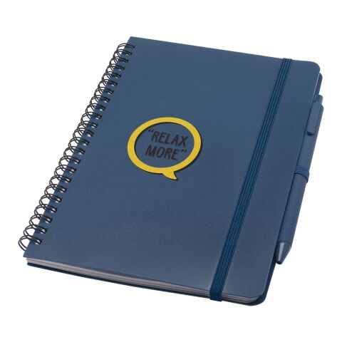 Thalaasa A5 Hardcover Notizbuch mit Kugelschreiber (schwarze Mine) Standard | Ozeanblau | ohne Werbeanbringung | Nicht verfügbar | Nicht verfügbar