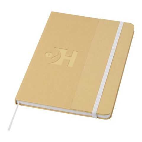 Nelida A5 Hardcover Notizbuch aus recyceltem Karton Standard | weiss | ohne Werbeanbringung | Nicht verfügbar | Nicht verfügbar