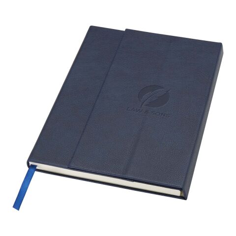 Alejandra A5 Hardcover Notizbuch aus recyceltem Leder Standard | Ozeanblau | ohne Werbeanbringung | Nicht verfügbar | Nicht verfügbar