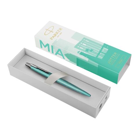 Werbeartikel Parker Jotter SE Global Icons Kugelschreiber | türkis | mit Logo bedrucken