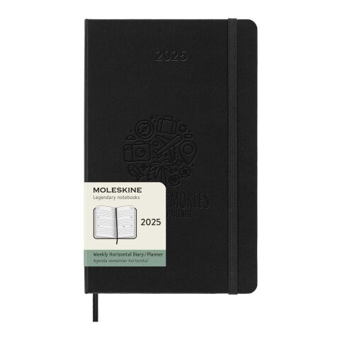 Moleskine Hardcover 12 Monate Wochenkalender L horizontal Standard | schwarz | ohne Werbeanbringung | Nicht verfügbar | Nicht verfügbar