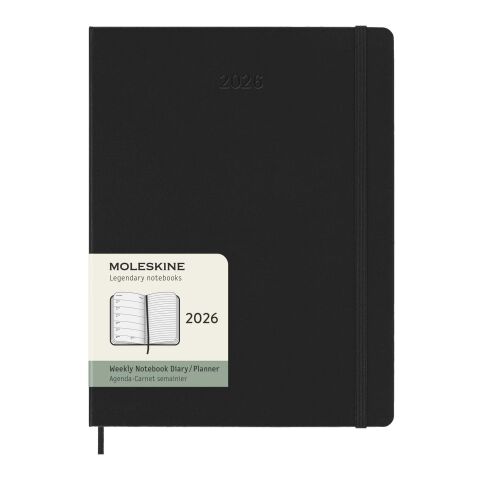 Moleskine Hardcover 12 Monate Wochenkalender XL schwarz | ohne Werbeanbringung | Nicht verfügbar | Nicht verfügbar