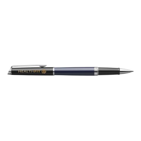 Kundengeschenk Tintenroller Waterman Hemisphere – blau-schwarz – mit Gravur 48h Express-Gravur schwarz schreibend für Konferenzen