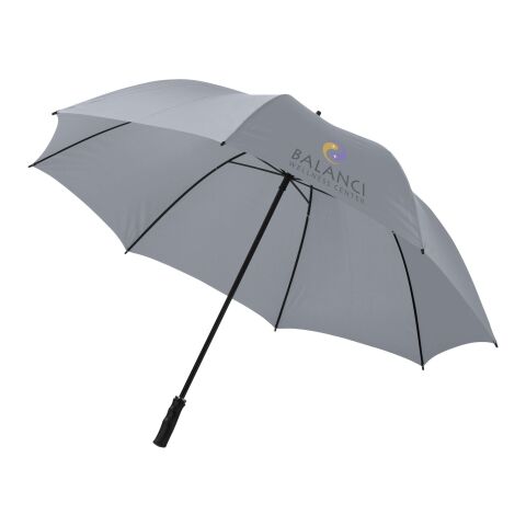 Werbeartikel 30" Zeke Golfschirm – grau – mit Logo bedruckt