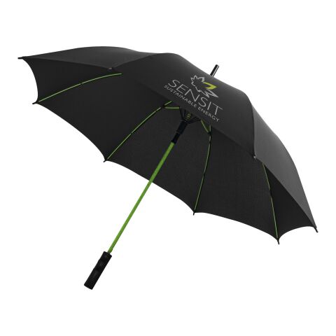 48h Express-Druck Werbeartikel 23" Spark Automatik Sturmschirm – limone-schwarz – mit Logo bedruckt