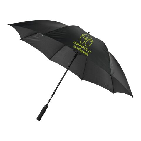 Werbeartikel Grace 30“ windfester Golfschirm mit EVA-Griff – schwarz – mit Logo bedruckt
