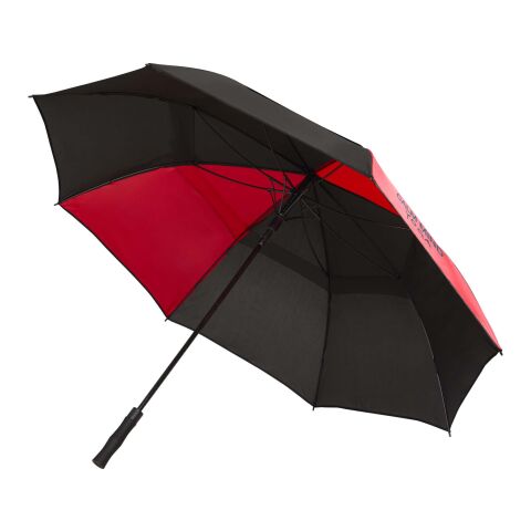 Werbeartikel Jeff 55" Golf-Sturmschirm – rot – mit Logo bedruckt
