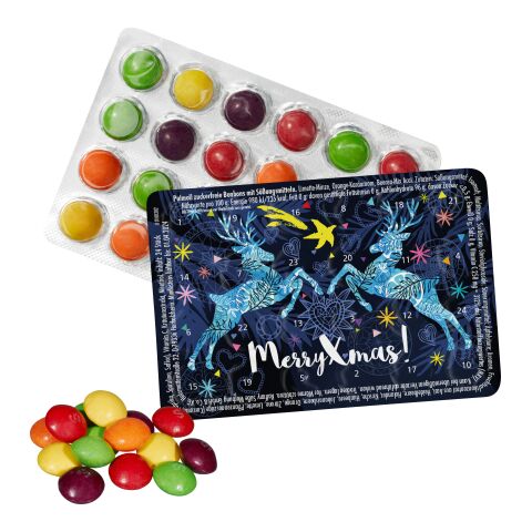 Kleinster (Advents-) Kalender der Welt &quot;Standard&quot;  mit SKITTLES® Original Fruity Candy 2-farbiger Digitaldruck