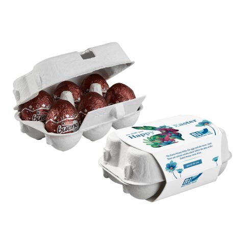 6er Ostereier-Karton mit Kinder Bueno Eiern 4-farbiger Digitaldruck