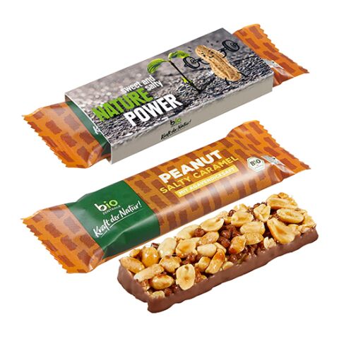 BIO Müsliriegel PEANUT Salty Caramel Digitaldruck