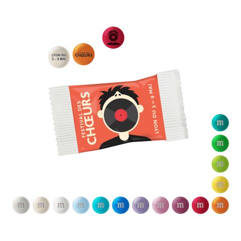 Personalisierte M&amp;M&#039;S® Schokolinsen im Papiertütchen, 7 g Digital- oder Flexodruck | Zartes Rosa