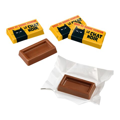 Schoko-Täfelchen S im Folieneinschlag Digital- oder Flexodruck