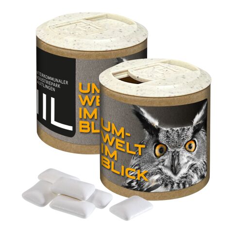Papier-Werbedose mit Zuckerfreiem Kaugummi, 84g Digitaldruck
