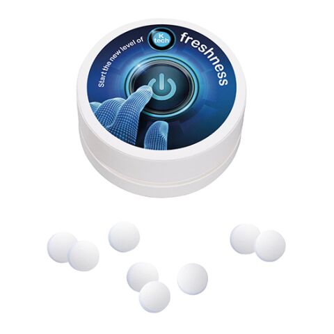 Papier XS-Taschendose mit Pfefferminzpastillen, 10g Digitaldruck