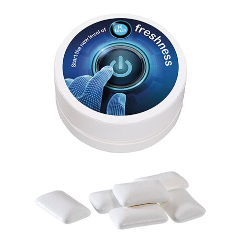Papier XS-Taschendose mit Zuckerfreiem Kaugummi, 15g ohne Werbeanbringung