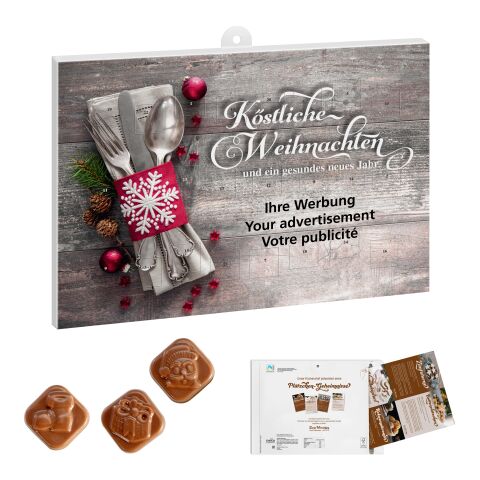 Werbeeinleger Adventskalender - personalisierbares STANDARDMOTIV Digital- oder Offsetdruck | Stille Weihnachten
