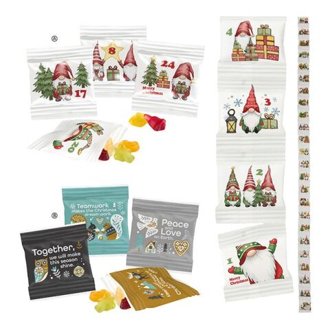 Fruchtgummi-Ketten-Adventskalender mit Standardmotiv