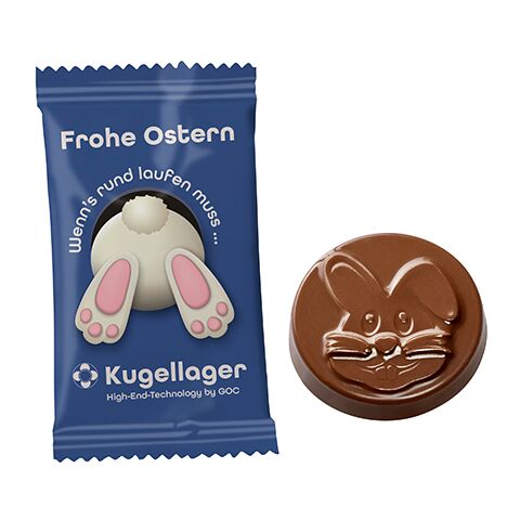 Schokotaler "Osterhase" im konventionellen Flowpack