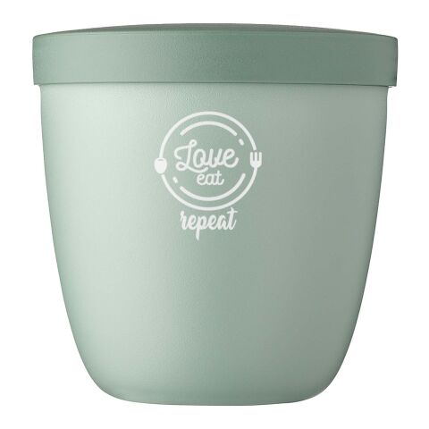 Mitarbeitergeschenk Snackpot Mepal Ellipse – salbei – mit 48h Express-Druck 500ml Behälter für Büro & Lunch