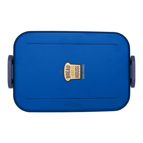 Mitarbeitergeschenk Lunchbox Mepal Take a Break Midi – vivid blue – mit 48h Express-Druck 900ml Brotzeitdose für Firmenauftritt