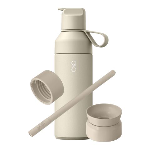 Ocean Bottle 500 ml 3 in 1 Set Sandstone | ohne Werbeanbringung