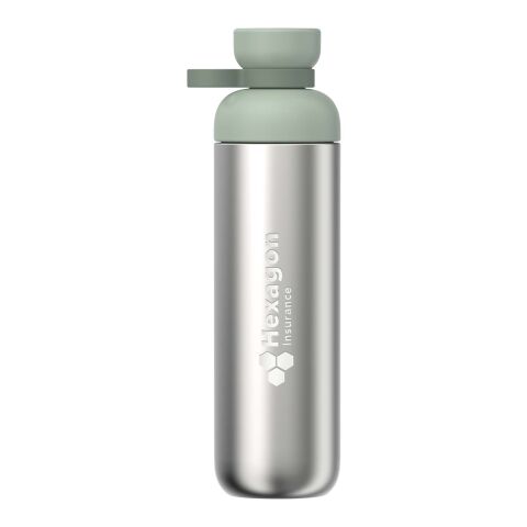 48h Express-Druck Werbeartikel Mepal Vita 900 ml Trinkflasche aus recyceltem Edelstahl (Kohlensäure geeignet) – salbei – mit Logo bedruckt