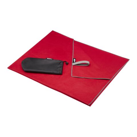 Pieter ultraleichtes und schnell trocknendes GRS Handtuch 100 × 180 cm rot | ohne Werbeanbringung | Nicht verfügbar | Nicht verfügbar