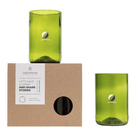 Originalhome 280 ml Trinkglas Set Standard | grün | ohne Werbeanbringung | Nicht verfügbar | Nicht verfügbar