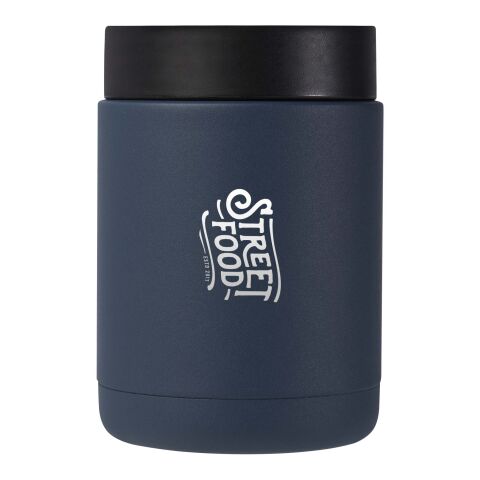 Werbeartikel Doveron 500 ml isolierter Lunchpot aus recyceltem Edelstahl – eisblau – mit Logo bedruckt