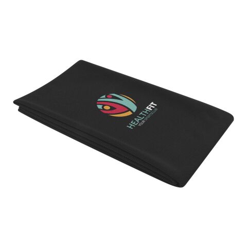 Kundengeschenk Badetuch Althea 70 x 140 cm – schwarz – mit edlem Stick 48h Express-Stickerei für das Sommerfest
