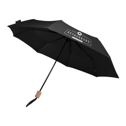 Werbeartikel Dane 21" RPET Regenschirm – schwarz