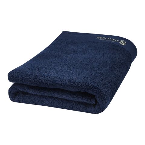 Ellie 550 g/m² Baumwollhandtuch 70 x 140 cm tiefes blau | ohne Werbeanbringung | Nicht verfügbar | Nicht verfügbar | Nicht verfügbar