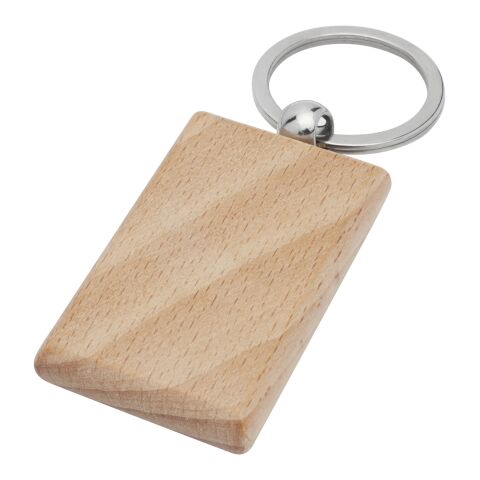 Gian rechteckiger Schlüsselanhänger aus Buchenholz natur | ohne Werbeanbringung | Nicht verfügbar | Nicht verfügbar