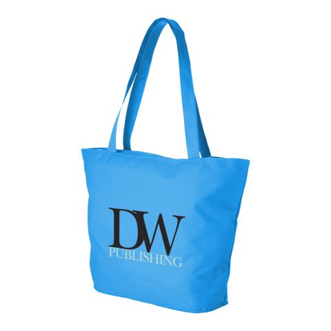 48h Express-Druck Werbeartikel Panama Tragetasche – processblau – mit Logo bedruckt