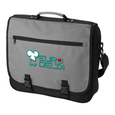 Werbeartikel Anchorage Konferenztasche 11 L – dunkelgrau – mit Logo bedruckt