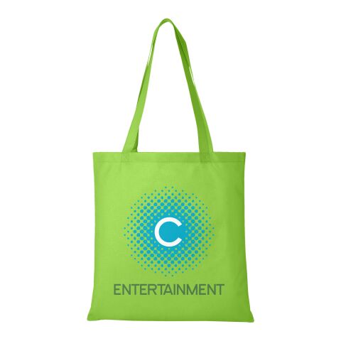 Werbeartikel Zeus Non Woven Kunststoff-Tragetasche – limone – mit Logo bedruckt