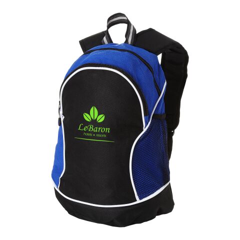 Werbeartikel Boomerang Rucksack 22 L – royalblau-schwarz – mit Logo bedruckt