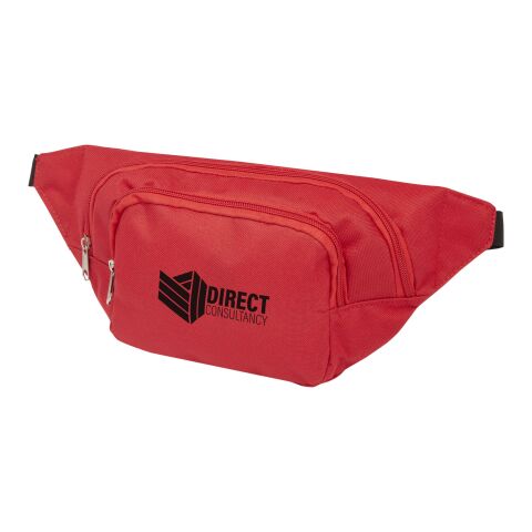 Werbeartikel Santander Gürteltasche – rot – mit Logo bedruckt