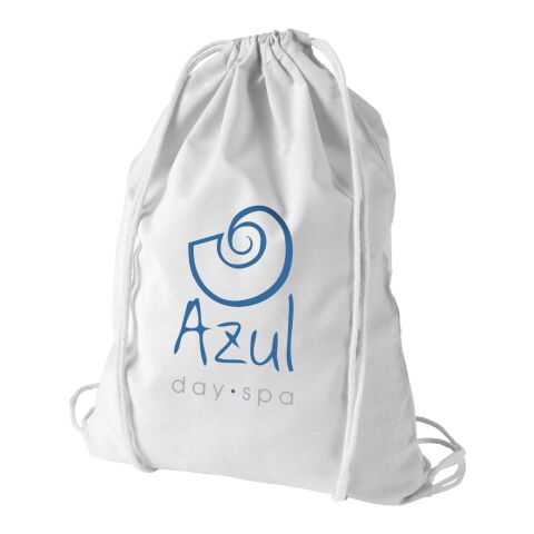 Werbeartikel Oregon Sportbeutel | weiss | mit Logo bedrucken