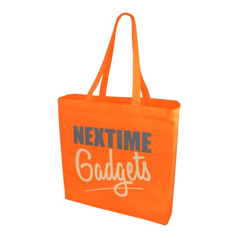 Werbeartikel Odessa Baumwoll Tragetasche – orange – Jutebeutel / Stoffbeutel / Baumwolltasche / Stofftasche mit Logo bedruckt