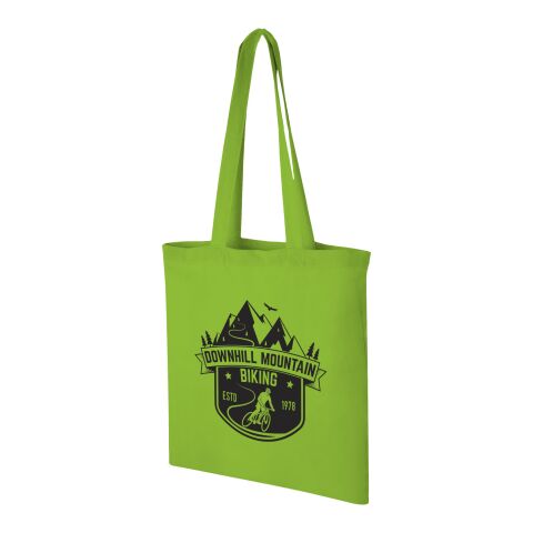 Werbeartikel Madras Baumwoll Tragetasche 140g/m² – limone – Jutebeutel / Stoffbeutel / Baumwolltasche / Stofftasche mit Logo bedruckt