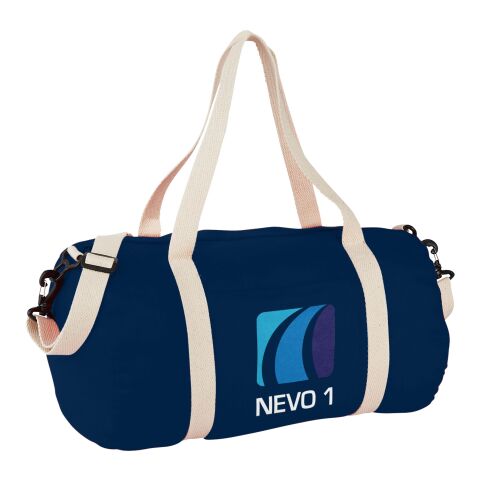 48h Express-Druck Werbeartikel The Cotton Barrel Reisetasche – navy – mit Logo bedruckt